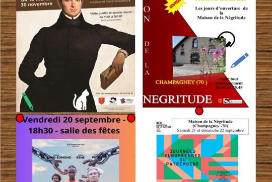 Activits de septembre  la Maison de la Ngritude et des Droits de l'Homme